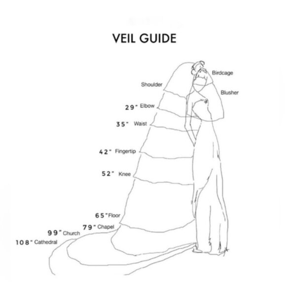 Wedding Veil Fingertip main image 7
